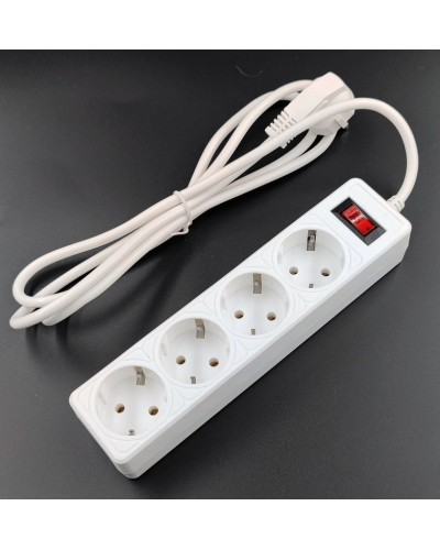 SP4W-518 GARDA. Сетевой фильтр 4 розетки,1,8м, белый. 5bites в Стерлитамаке