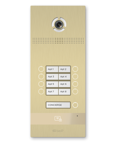 BI-08FB GOLD. Вызывная панель IP-домофона. BAS-IP в Стерлитамаке