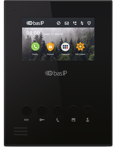 AU-04LA (AU-04L) BLACK. Монитор IP-домофона. BAS-IP в Стерлитамаке