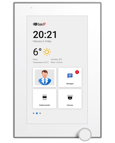AZ-07L WHITE. Монитор IP-видеодомофона цветной. BAS-IP в Стерлитамаке