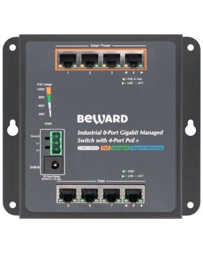 STWP-08HP4. Коммутатор 8-портовый. Beward в Стерлитамаке
