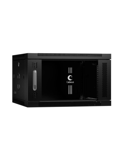 SH-05F-6U60/35-BK (8608c). Шкаф телекоммуникационный 19 настенный 6U. CABEUS в Стерлитамаке