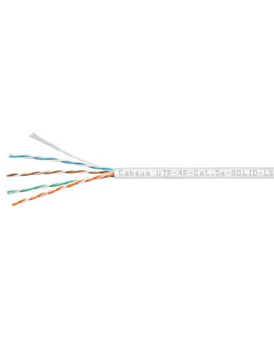 UTP-4P-Cat.5e-SOLID-LSZH-WH (9782c). Кабель «витая пара» (LAN) для структурированных систем связи. CABEUS в Стерлитамаке