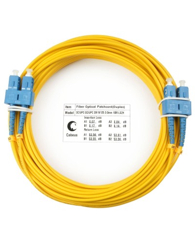 FOP(d)-9-SC-SC-1,5m (7539c). Патч-корд оптический. CABEUS в Стерлитамаке