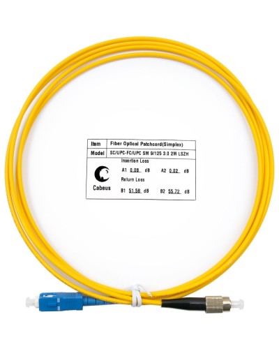 FOP(s)-9-SC-FC-1,5m (7538c). Патч-корд оптический. CABEUS в Стерлитамаке