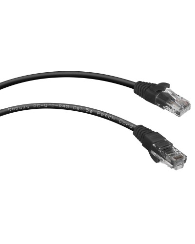 PC-UTP-RJ45-Cat.5e-0.5m-BK (7671c), чёрный. Патч-корд медный. CABEUS в Стерлитамаке