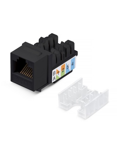 KJ-RJ45-Cat.6-90-SW-BK (10102c). Вставка Keystone Jack RJ-48. CABEUS в Стерлитамаке