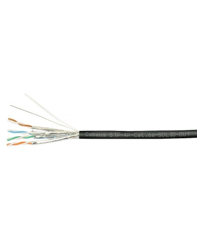 STP-4P-Cat.6a-SOLID-OUT-LSZH-UV (7198c). Кабель «витая пара» (LAN) для структурированных систем связи. CABEUS в Стерлитамаке