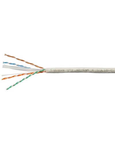 UTP-4P-Cat.6-SOLID-LSLTx-GY-100 (11143c-5). Кабель «витая пара» (LAN) для структурированных систем связи. CABEUS в Стерлитамаке