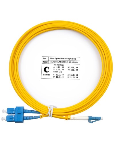 FOP(d)-9-LC-SC-1,5m (7518c). Патч-корд оптический. CABEUS в Стерлитамаке