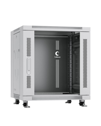 SH-05C-12U60/80 (7646c). Шкаф телекоммуникационный 19 напольный 12U. CABEUS в Стерлитамаке