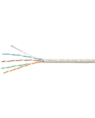 UTP-4P-Cat.5e-SOLID-LSZH-GY-LIGHT (9996c). Кабель «витая пара» (LAN) для структурированных систем связи. CABEUS в Стерлитамаке