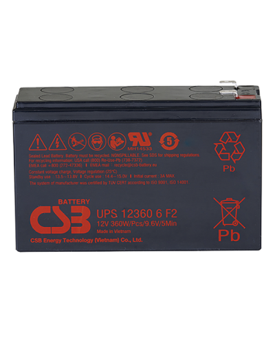 CSB UPS 123606. Аккумулятор герметичный свинцово-кислотный. CSB в Стерлитамаке