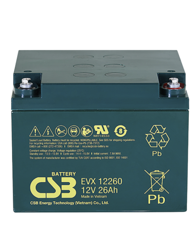 CSB EVX 12260. Аккумулятор герметичный свинцово-кислотный. CSB в Стерлитамаке