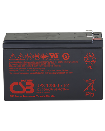 CSB UPS 123607. Аккумулятор герметичный свинцово-кислотный. CSB в Стерлитамаке