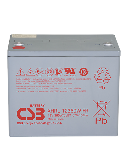 CSB XHRL 12360W FR. Аккумулятор герметичный свинцово-кислотный. CSB в Стерлитамаке