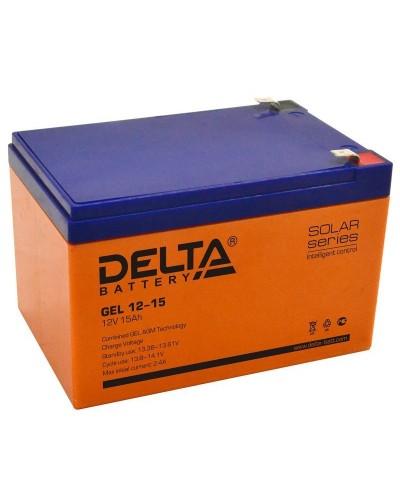 Delta GEL 12-15. Аккумулятор герметичный свинцово-кислотный. Delta в Стерлитамаке