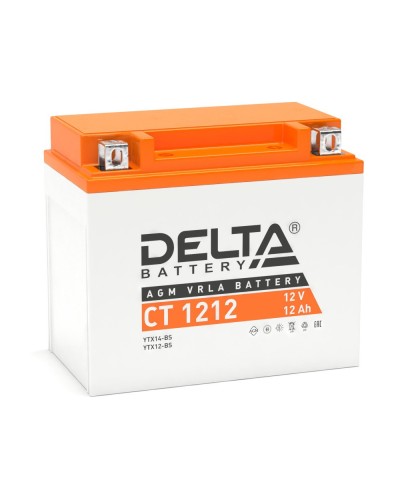 Delta CT 1212. Аккумулятор герметичный свинцово-кислотный стартерный. Delta в Стерлитамаке