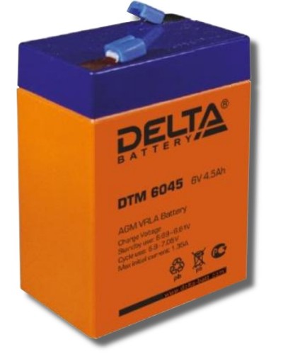 Delta DTM 6045. Аккумулятор герметичный свинцово-кислотный. Delta в Стерлитамаке