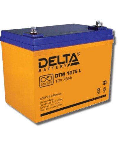 Delta DTM 1275 L. Аккумулятор герметичный свинцово-кислотный. Delta в Стерлитамаке