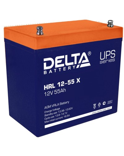 Delta HRL 12-55 X. Аккумулятор герметичный свинцово-кислотный. Delta в Стерлитамаке
