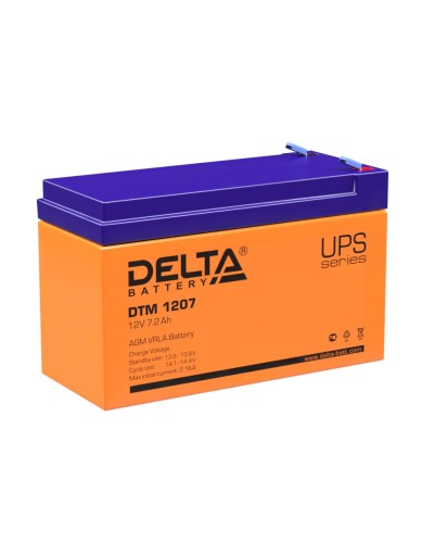 Delta DTM 1207. Аккумулятор герметичный свинцово-кислотный. Delta в Стерлитамаке