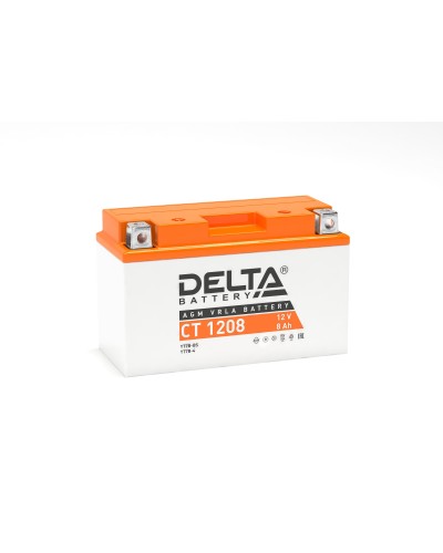 Delta CT 1208. Аккумулятор герметичный свинцово-кислотный стартерный. Delta в Стерлитамаке