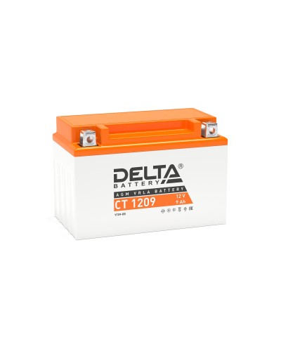 Delta CT 1209. Аккумулятор герметичный свинцово-кислотный стартерный. Delta в Стерлитамаке