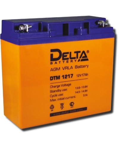 Delta DTM 1217. Аккумулятор герметичный свинцово-кислотный. Delta в Стерлитамаке
