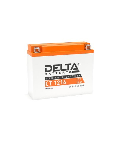 Delta CT 1216. Аккумулятор герметичный свинцово-кислотный стартерный. Delta в Стерлитамаке