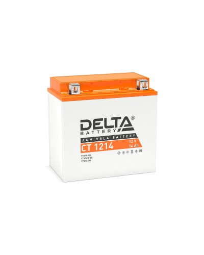 Delta CT 1214. Аккумулятор герметичный свинцово-кислотный стартерный. Delta в Стерлитамаке