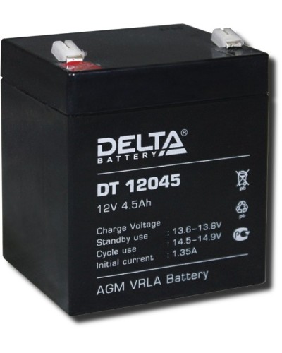 Delta DT 12045. Аккумулятор герметичный свинцово-кислотный. Delta в Стерлитамаке
