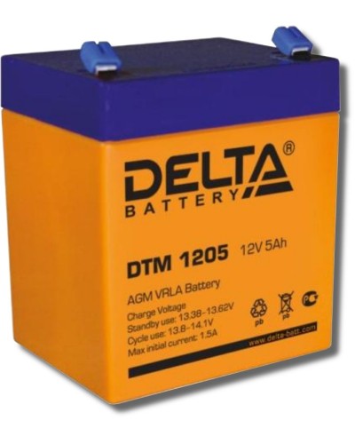 Delta DTM 1205. Аккумулятор герметичный свинцово-кислотный. Delta в Стерлитамаке