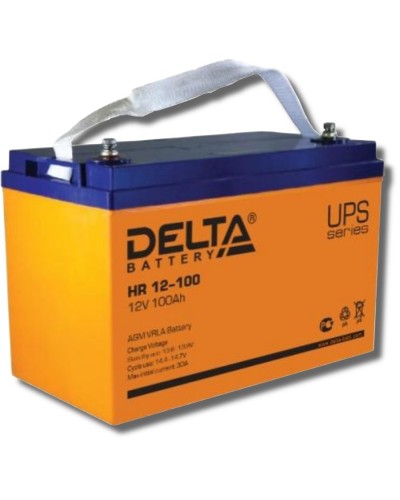 Delta HR 12-100. Аккумулятор герметичный свинцово-кислотный. Delta в Стерлитамаке