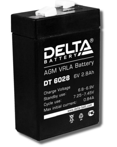 Delta DT 6028. Аккумулятор герметичный свинцово-кислотный. Delta в Стерлитамаке
