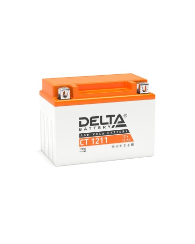 Delta CT 1211. Аккумулятор герметичный свинцово-кислотный стартерный. Delta в Стерлитамаке