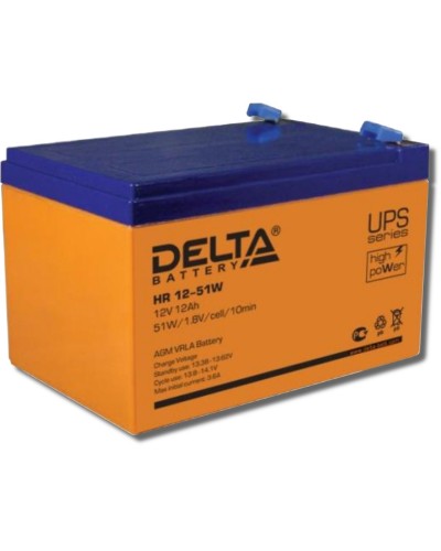 Delta HR 12-51 W. Аккумулятор герметичный свинцово-кислотный. Delta в Стерлитамаке