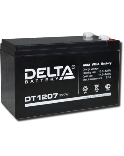 Delta DT 1207. Аккумулятор герметичный свинцово-кислотный. Delta в Стерлитамаке