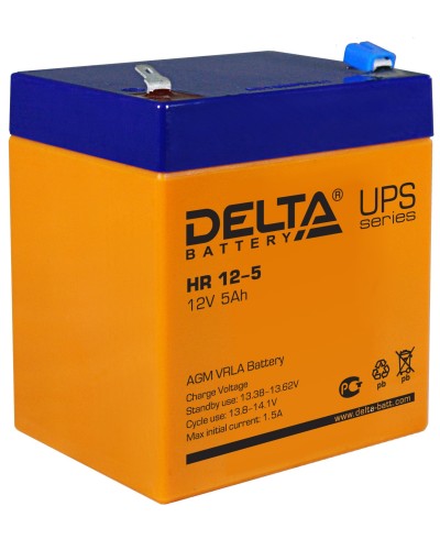 Delta HR 12-5. Аккумулятор герметичный свинцово-кислотный. Delta в Стерлитамаке