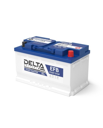 Delta START MASTER EFB 1285 (85 Ah). Аккумулятор автомобильный герметичный свинцово-кислотный. Delta в Стерлитамаке