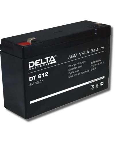Delta DT 612. Аккумулятор герметичный свинцово-кислотный. Delta в Стерлитамаке
