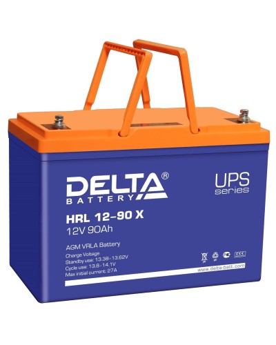 Delta HRL 12-90 X. Аккумулятор герметичный свинцово-кислотный. Delta в Стерлитамаке