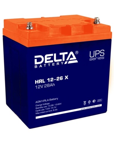 Delta HRL 12-26 X. Аккумулятор герметичный свинцово-кислотный. Delta в Стерлитамаке