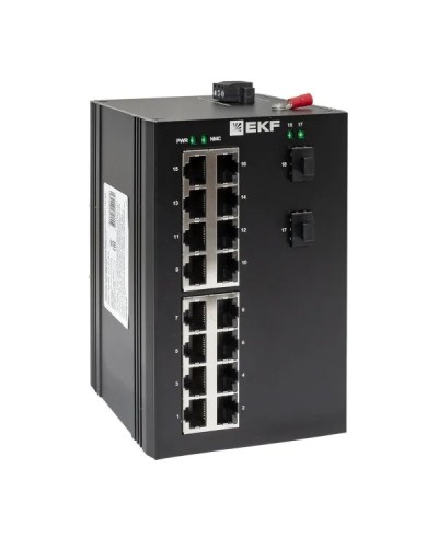 TSX-U-2GX/SFP-16GT. Промышленный неуправляемый коммутатор. EKF в Стерлитамаке