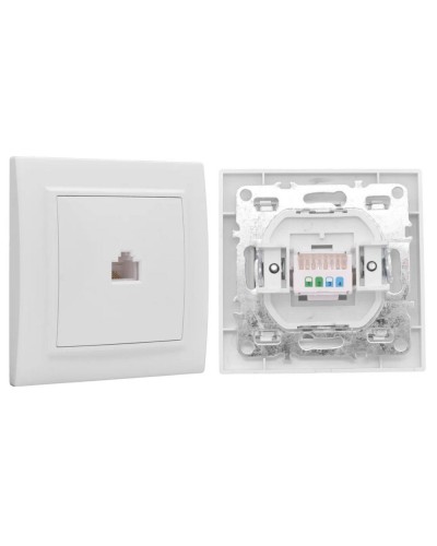 Минск Розетка RJ-45 1-местная СП (ERK01-035-10). Розетка RJ-45 1-местная СП. EKF в Стерлитамаке