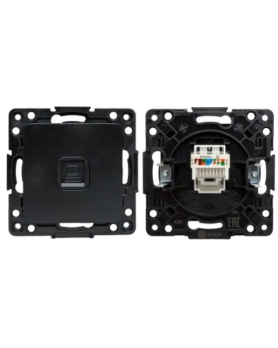 Стокгольм Механизм Розетки RJ-45 1-местной (EZK01-035-10). Механизм Розетки RJ-45 1-местной. EKF в Стерлитамаке