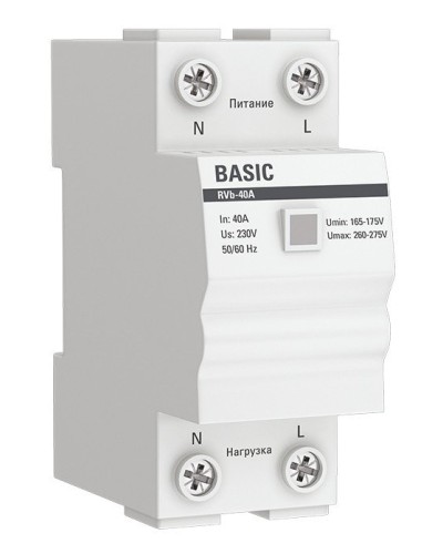 RVb-40A Basic (rvb-40a). Реле напряжения. EKF в Стерлитамаке