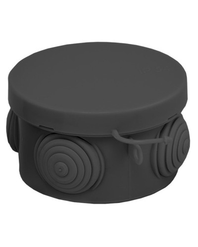 КМР-040-038 с крышкой (65х40) чёрная IP54 (plc-kmr-040-038-b). Коробка распределительная. EKF в Стерлитамаке