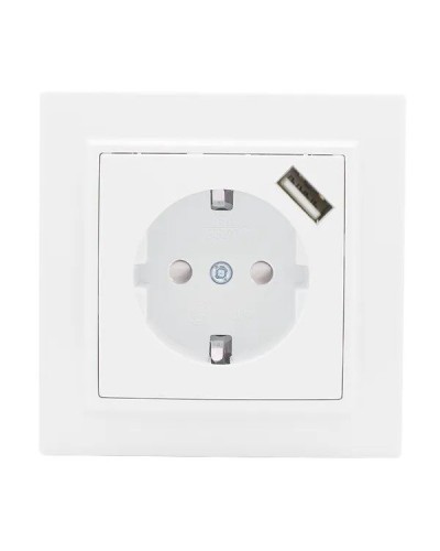Минск Розетка 1-местная СП с/з 16А (ERR16-028-100-USB). Розетка 1-местная СП с/з 16А. EKF в Стерлитамаке