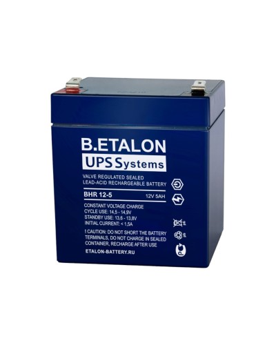 B.ETALON BHR 12-5. Аккумулятор герметичный свинцово-кислотный. ETALON в Стерлитамаке